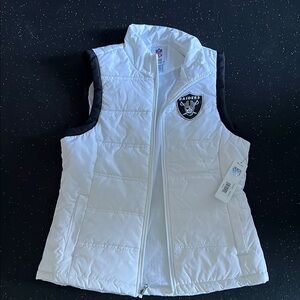Women’s White Raiders Puffer Vest